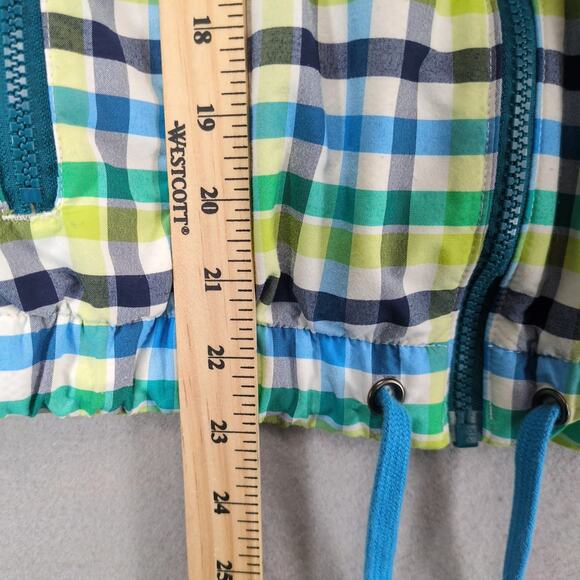 Columbia Sportswear Plaid Full Zip Jacket Women's M Hooded Pockets Drawstring - Picture 7 of 10